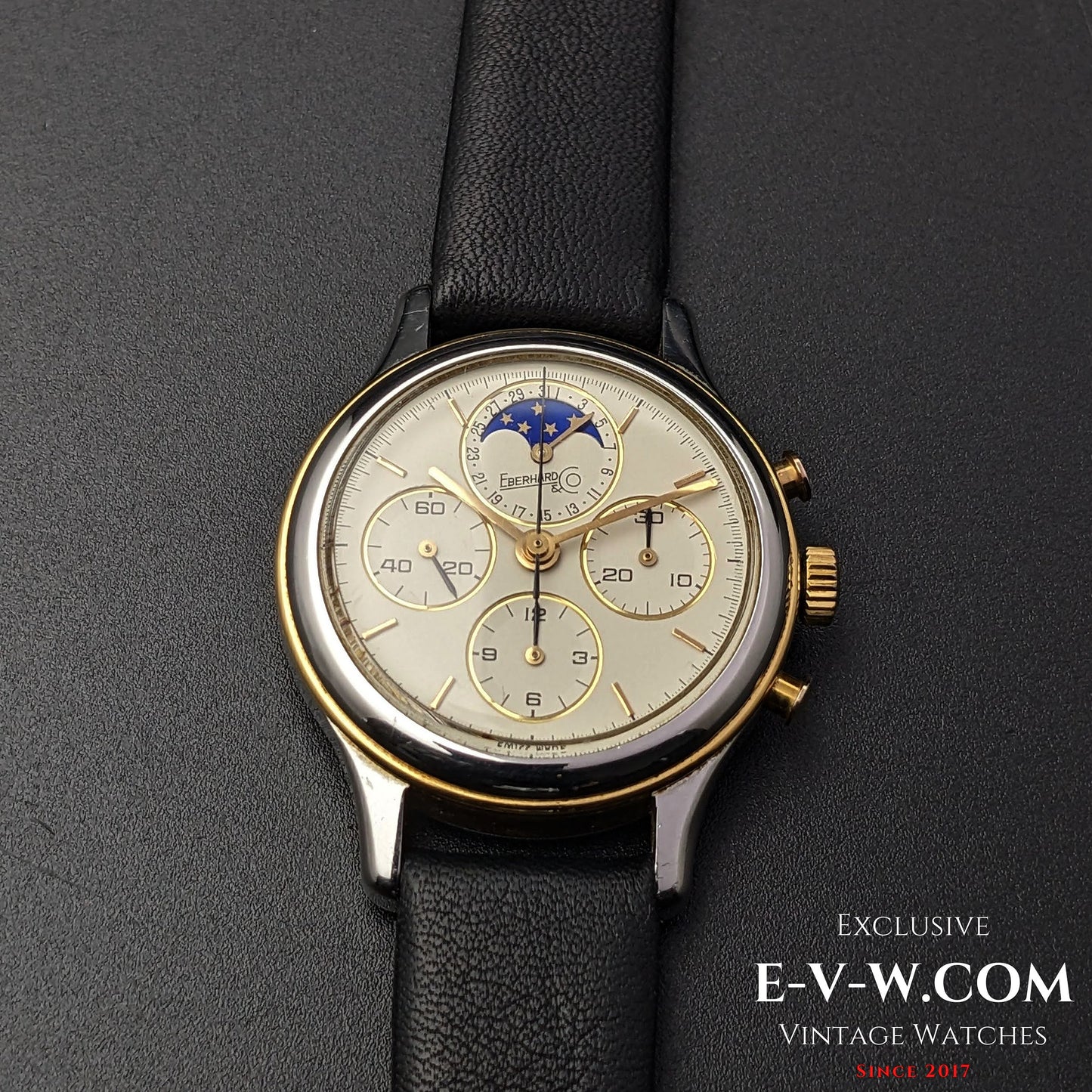 Eberhard & Co.Chrono Royal Moonphase Vintage 1990s / cal.1883 / Ref.32004