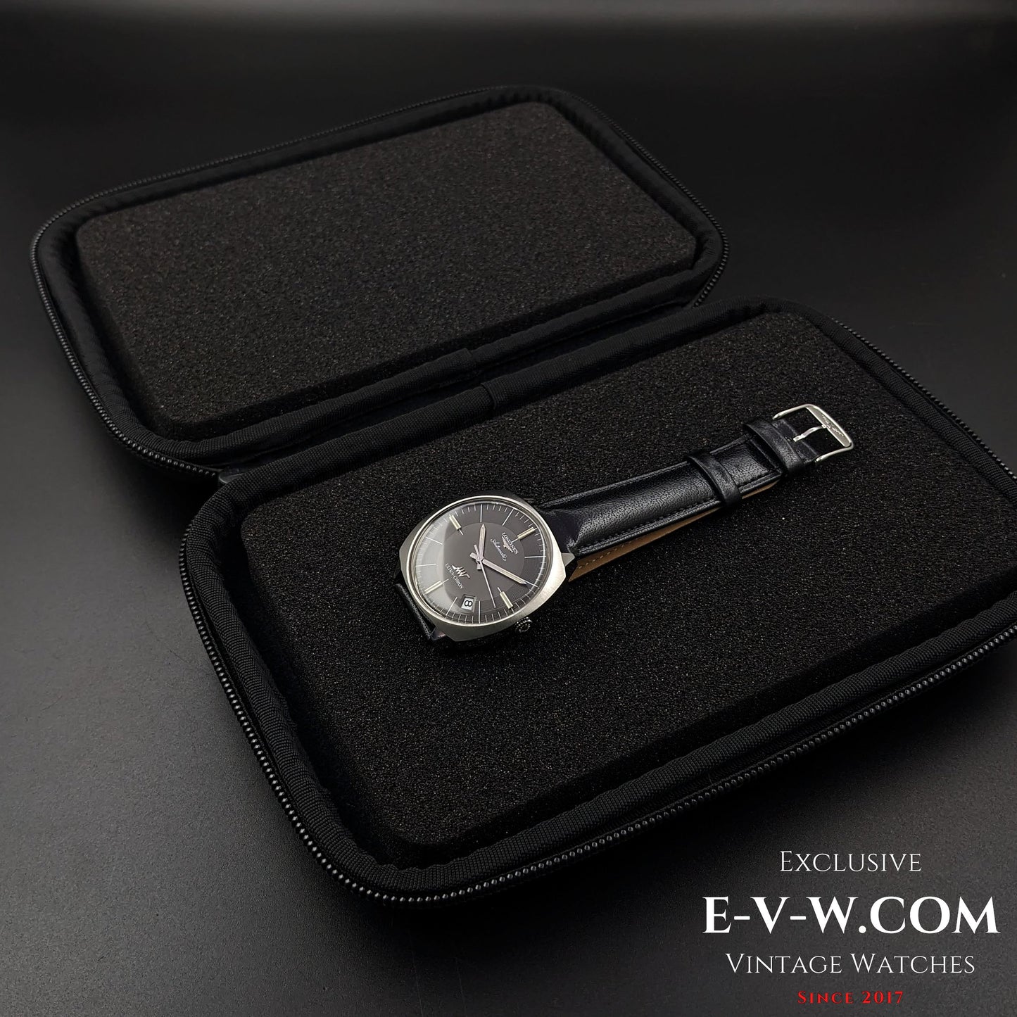 Longines Very Rare ULTRA-CHRONE Automatic with Kif-Ultraflex anti-shock / 38mm Jumbo Vitnage 1970