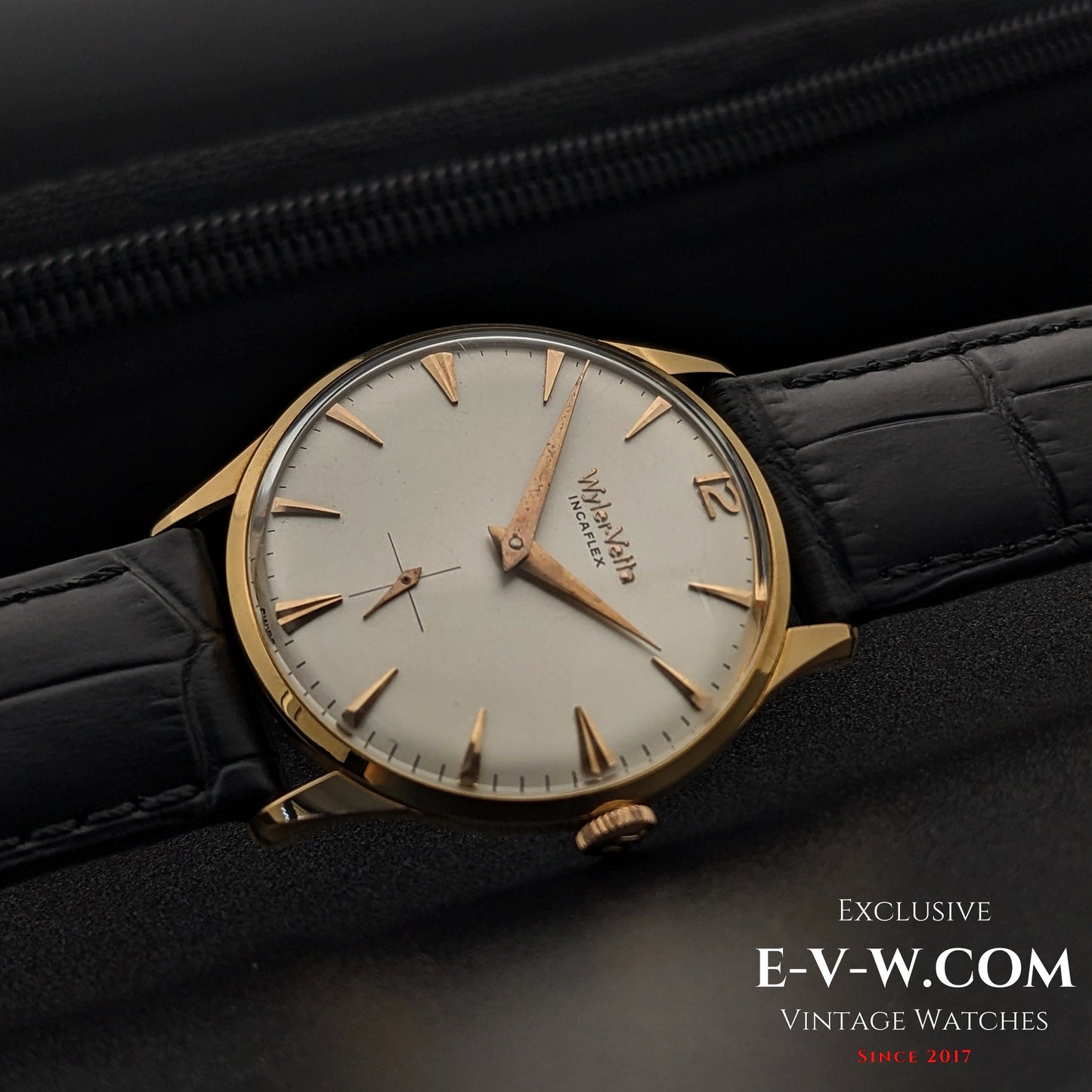 Wyler Vetta Rare Incaflex 18K Solid Gold / Cal 32 / Vintage 1960s