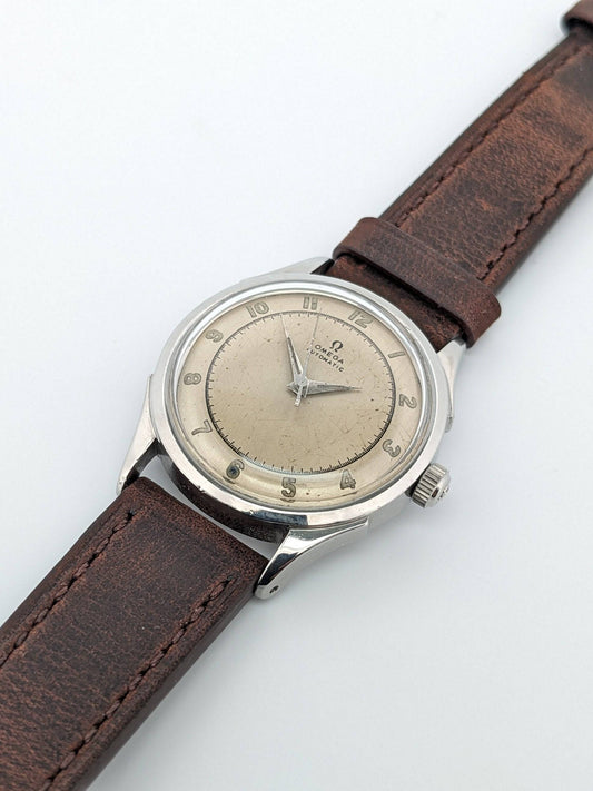Machen Sie ein Angebot, um dieses Stück vor der offiziellen Veröffentlichung zu erwerben / Omega Automatic Bumper 1940er Jahre