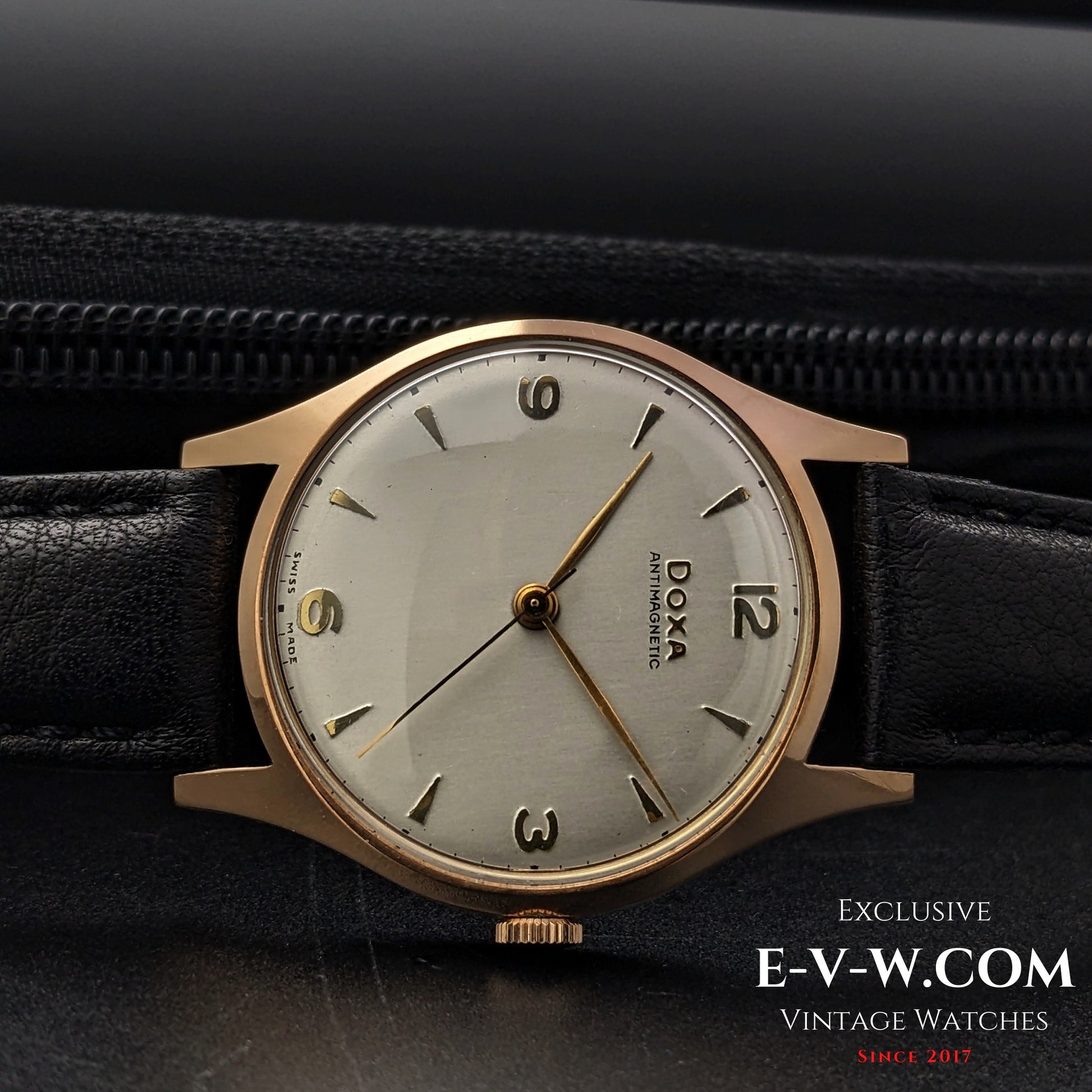 74 Vintage DOXA Antimagnatic / 14k Solid Gold / Cal. 11 1/2 1147 /  Vintage1950