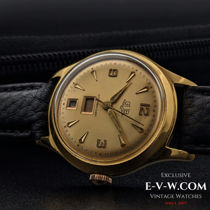 70 Years Old Vintage GUB Glashütte Day Date / Cal. 66.1 / Vintage 1950s