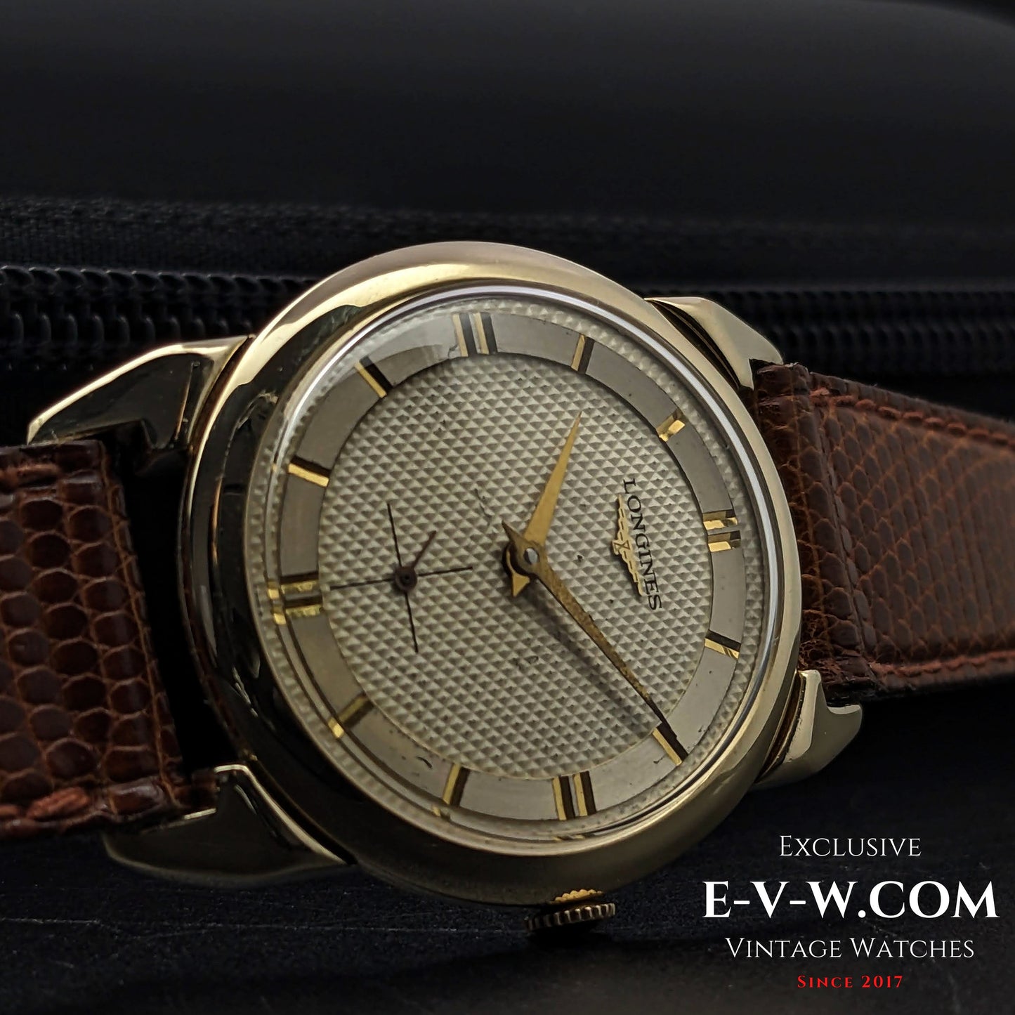 74 Years Old Vintage Longines Spider lugs / honeycomb dial / Steel Gold / Cal. 23Z / Vintage 1950