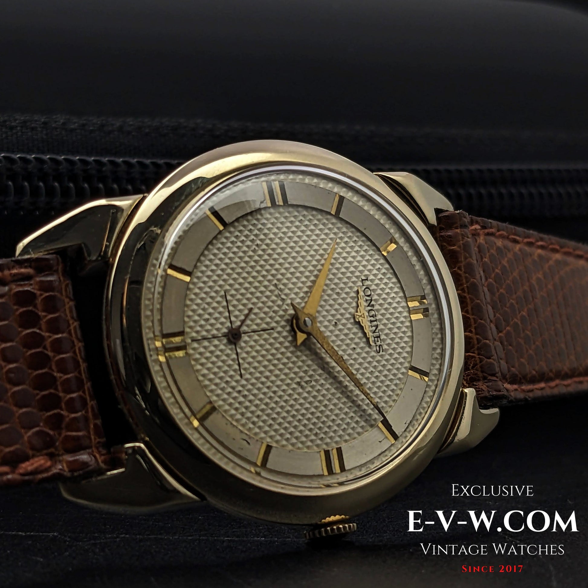 74 Years Old Vintage Longines Spider lugs / honeycomb dial / Steel Gold / Cal. 23Z / Vintage 1950