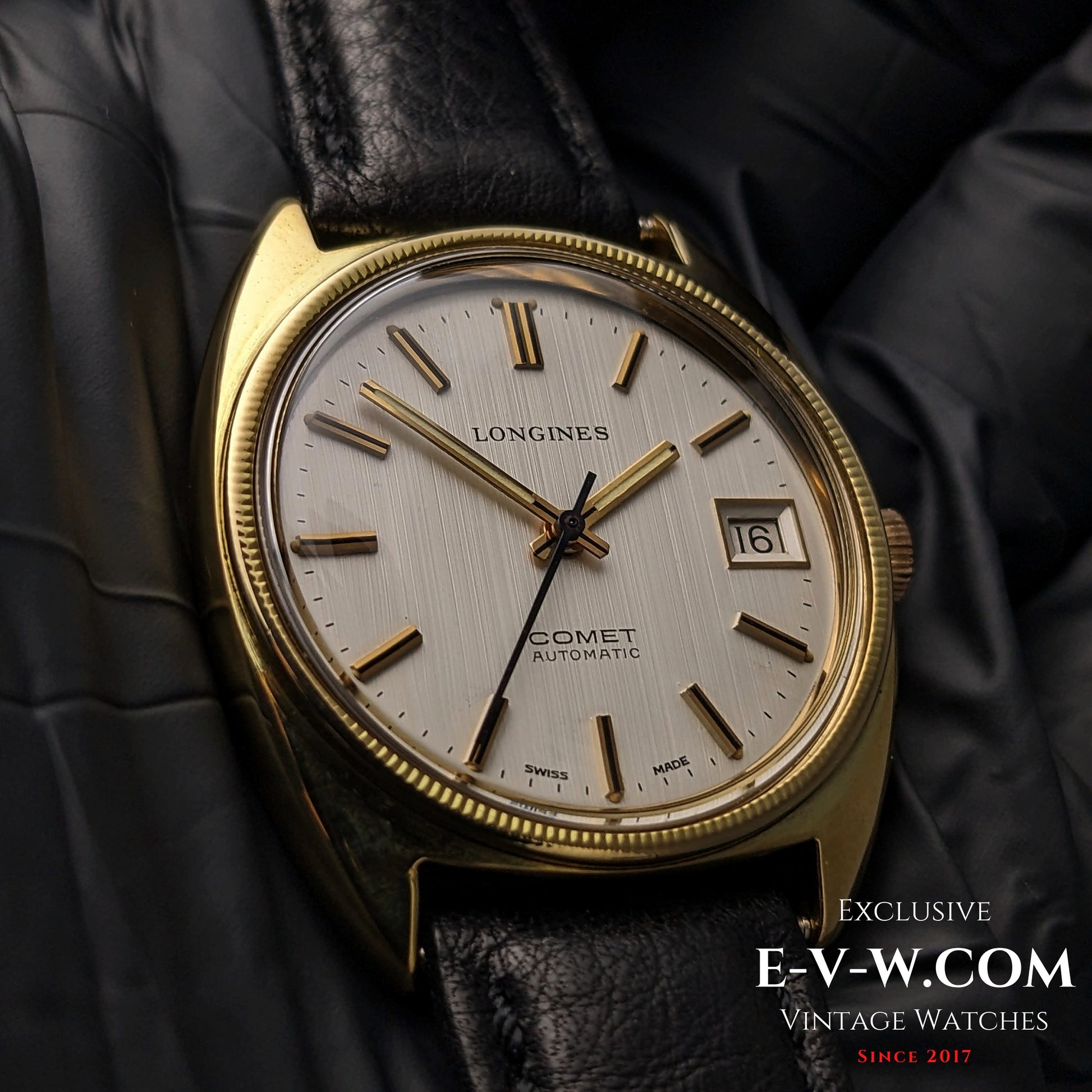 55 Years Old Vintage Longines COMET Automatic / Gold plated / Cal. 2063 / Vintage 1970s