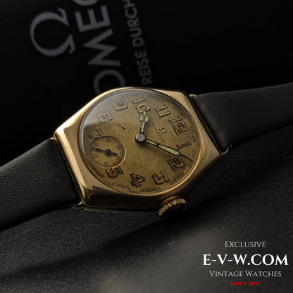 96 Years Old Antique Omega Art Deco Gold Plaqué | Cal. 26.5 SOB | Antique 1929 | Serviced