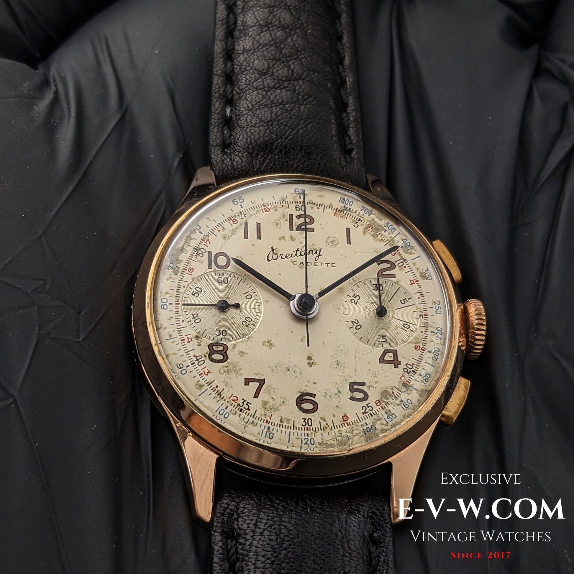 84 Vintage Breitling Cadette Chronographe / Cal. Venus 188 Vintage 1940