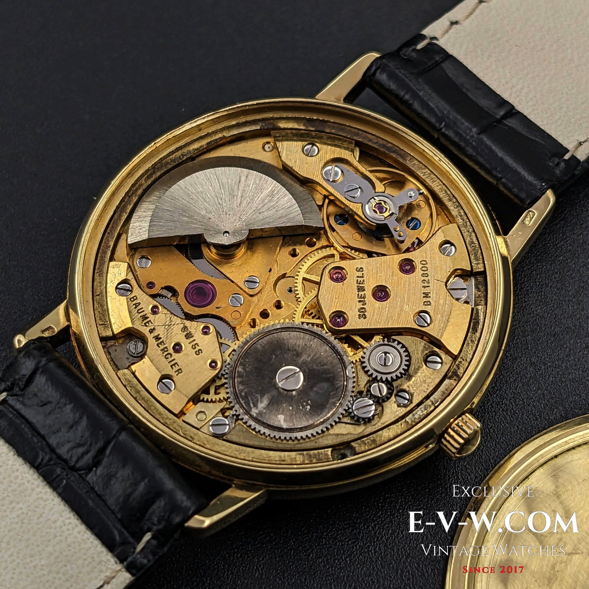 60 Years Old Vintage Baume & Mercier Genève Baumatic 18k Gold / Cal. MB 12800 Micro rotor / Vintage 1960s