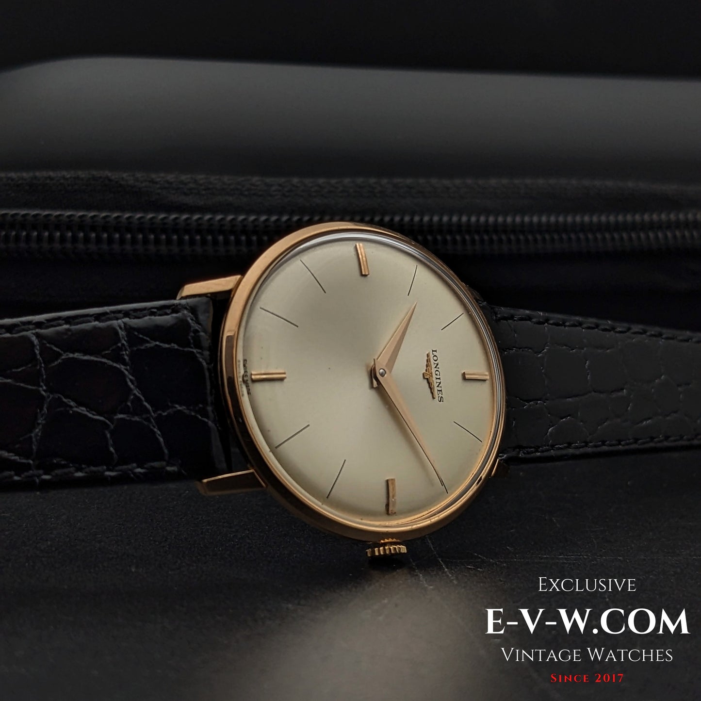 58 Vintage Longines Classic Calatrava 18k rose gold Ref. 7511 / Cal. 370 Vintage 1966