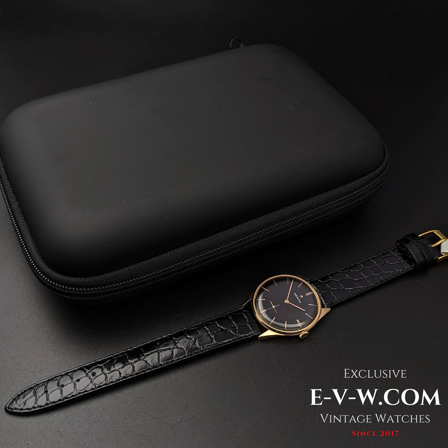 59 Years Old Vintage Zenith 18K Rose Gold 7583-1 / Cal. 40T / Vintage 1956 /e-v-w.com