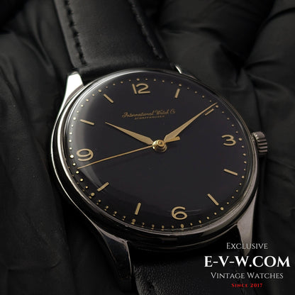 66 Years Old Vintage IWC Schaffhausen Black / Cal. 89 / Vintage 1957