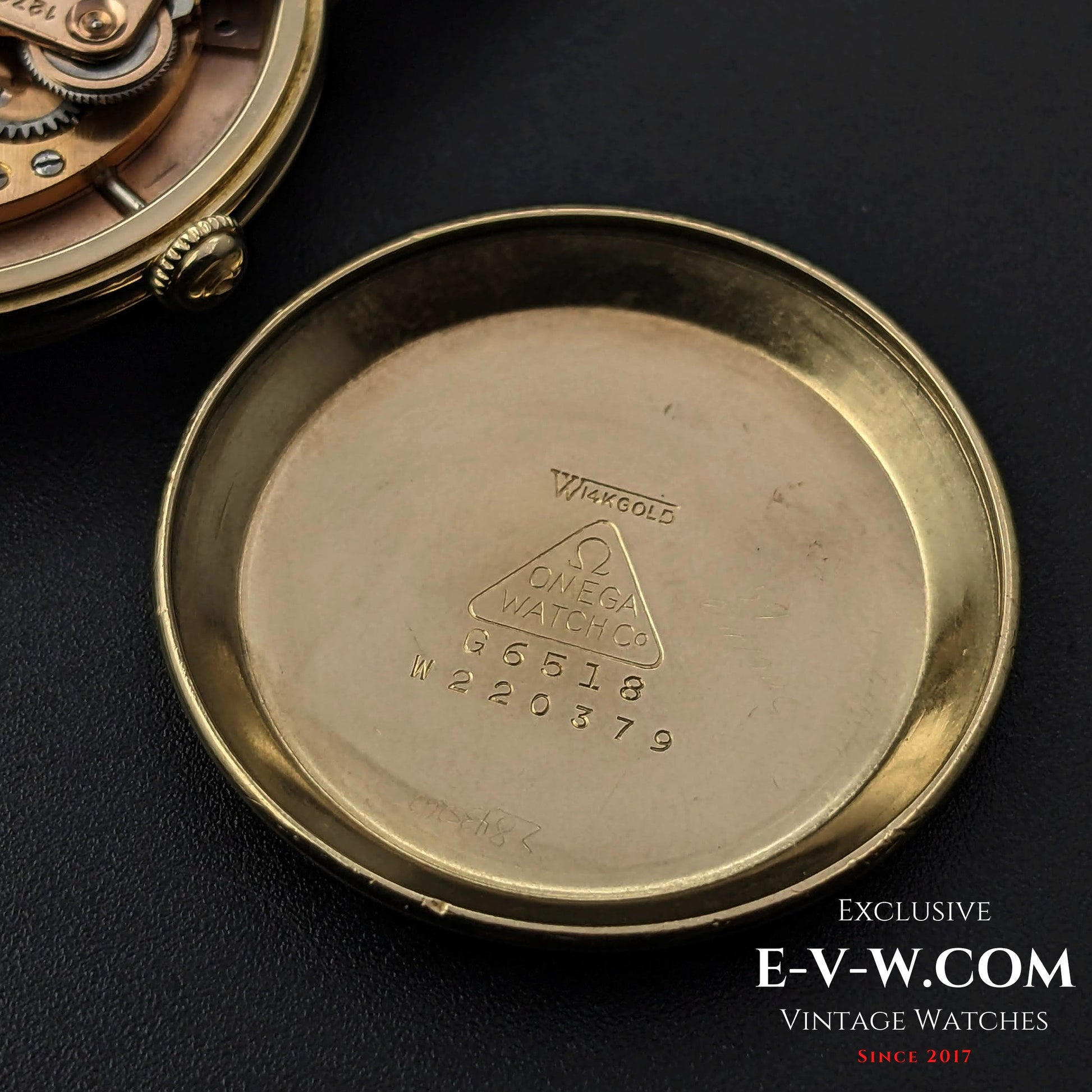 74 Years Old Vintage Omega Automatic Bumper / 14K solid Gold Ref. G6518 / Cal. 351 / Vintage 1950