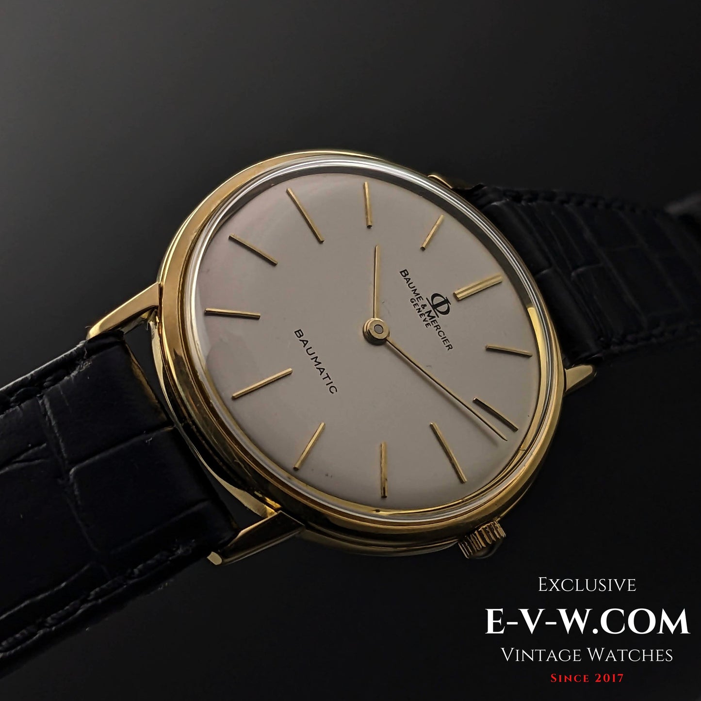 60 Years Old Vintage Baume & Mercier Genève Baumatic 18k Gold / Cal. MB 12800 Micro rotor / Vintage 1960s