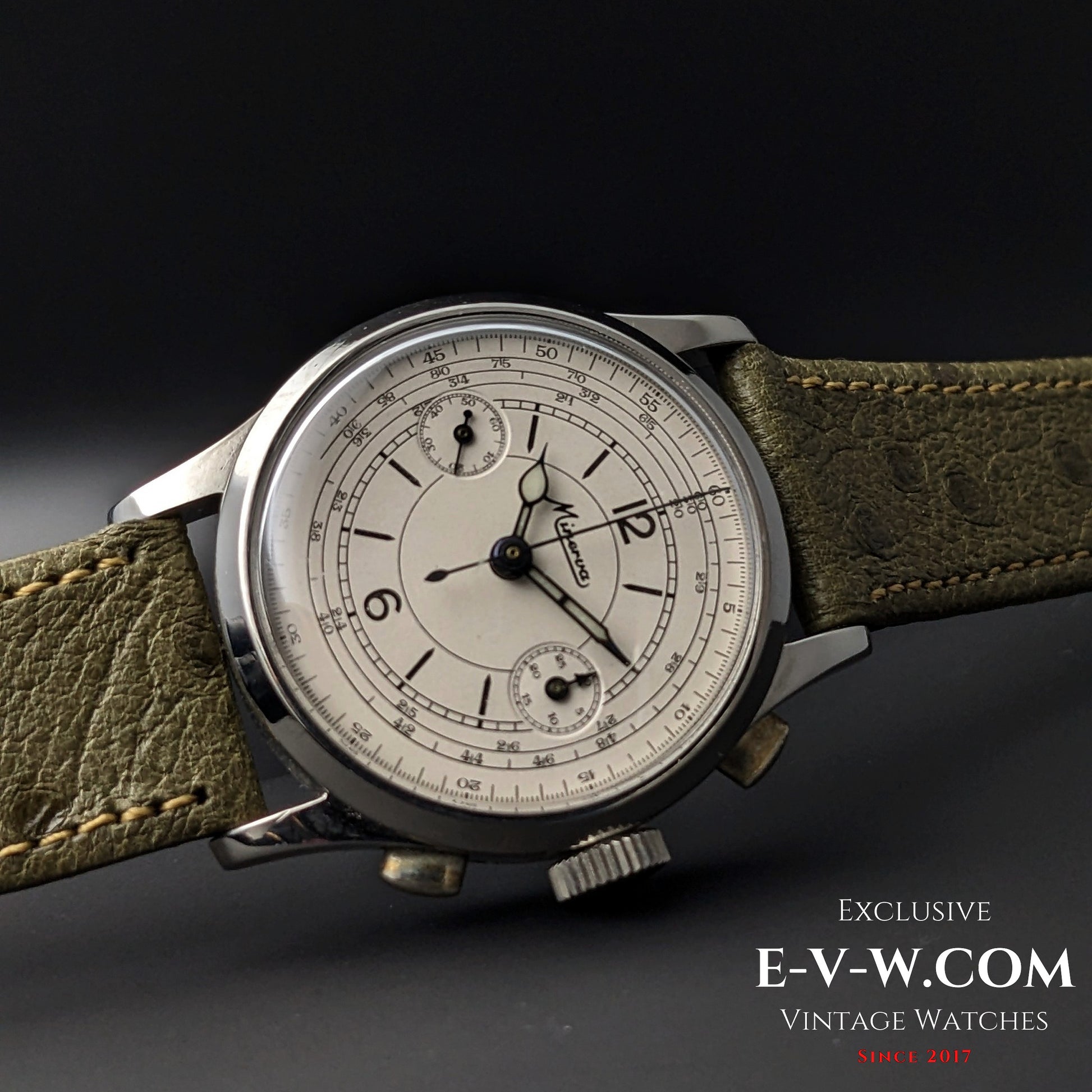 85 Years Old Vintage Minerva Chronograph / Cal. 13-20 / Vintage 1940