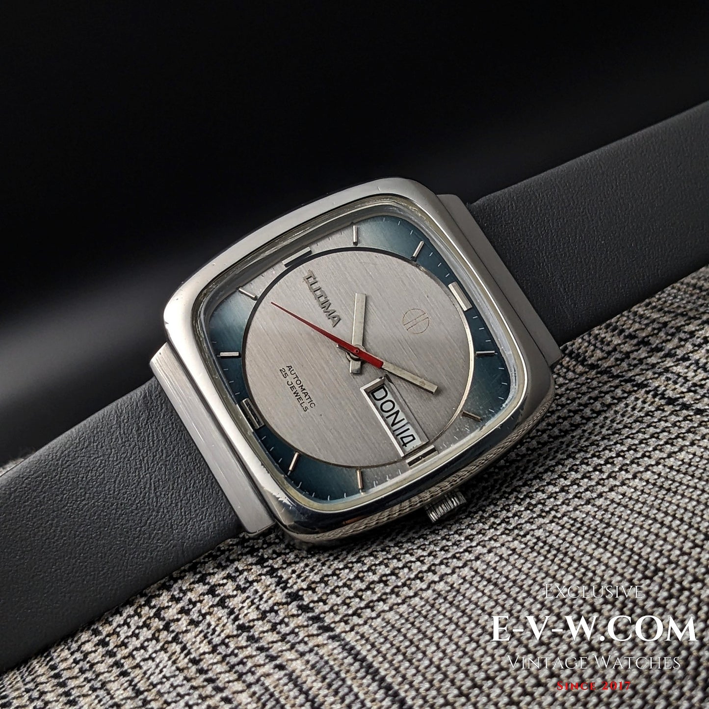 Vintage TUTIMA Glashütte heritage | Automatic TV case Day-Date | Cal. PUW 1563T | Vintage 1970 / Serviced