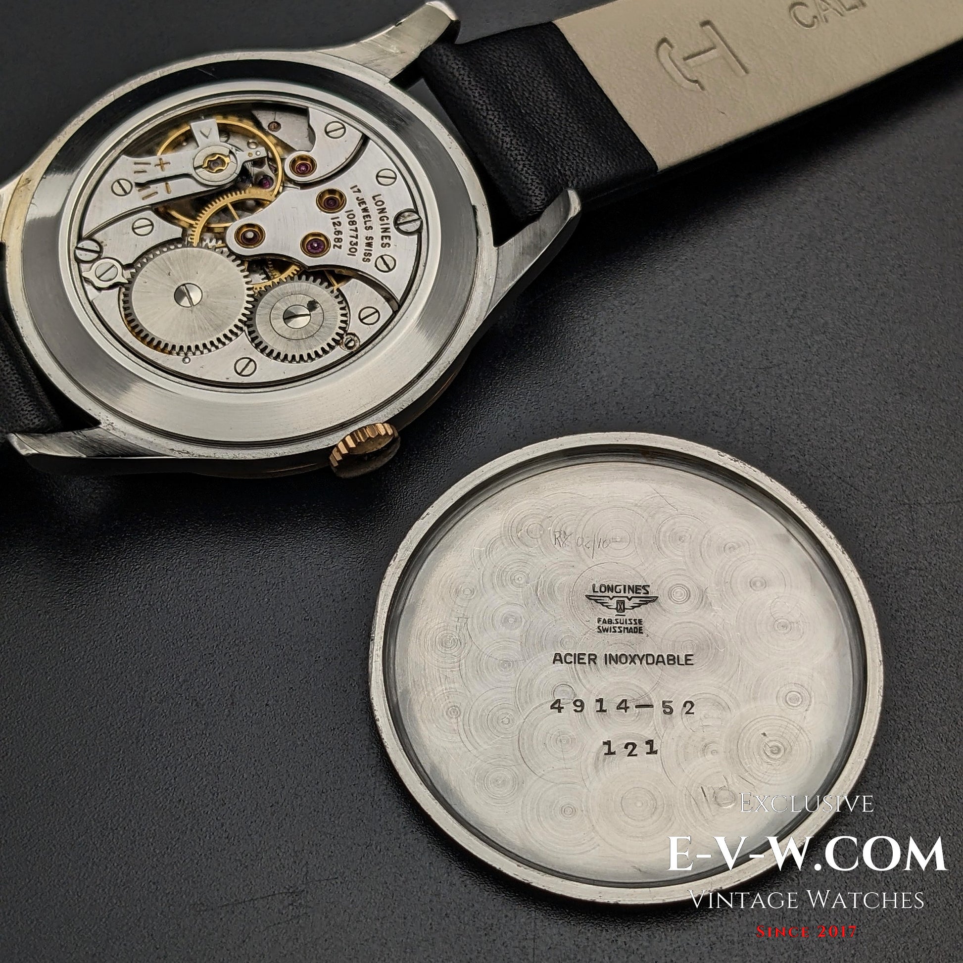 66 Years Old Vintage Longines Calatrava Oversize Jumbo Two Tone Ref. 4914 Cal. 12.68Z  Vintage 1958