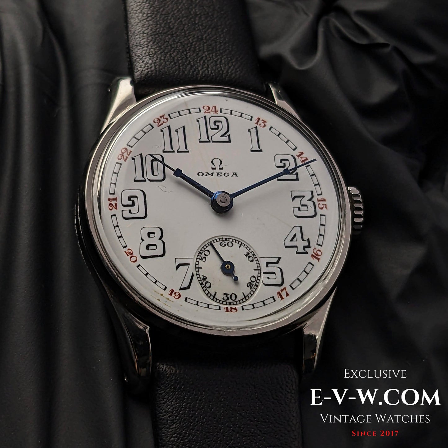 84 Years Old Rare Omega Art Deco / Cal. 25,6SOBT3/ Vintage 1939