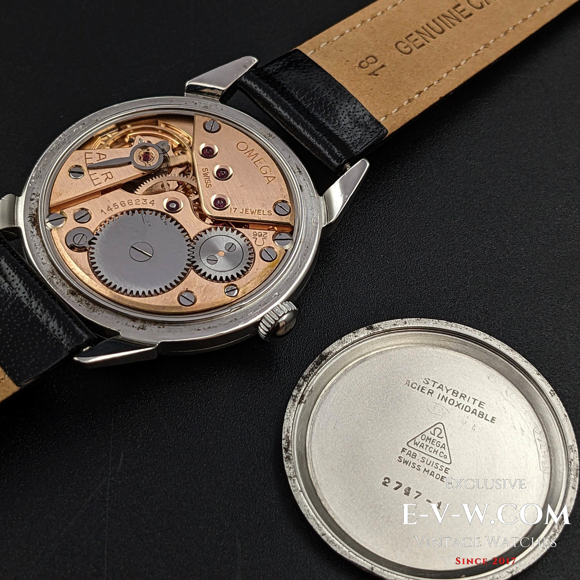 69 Years Old Vintage Omega 30T2 Family /Ref.  2747-1 / Cal.266 / Vintage 1954