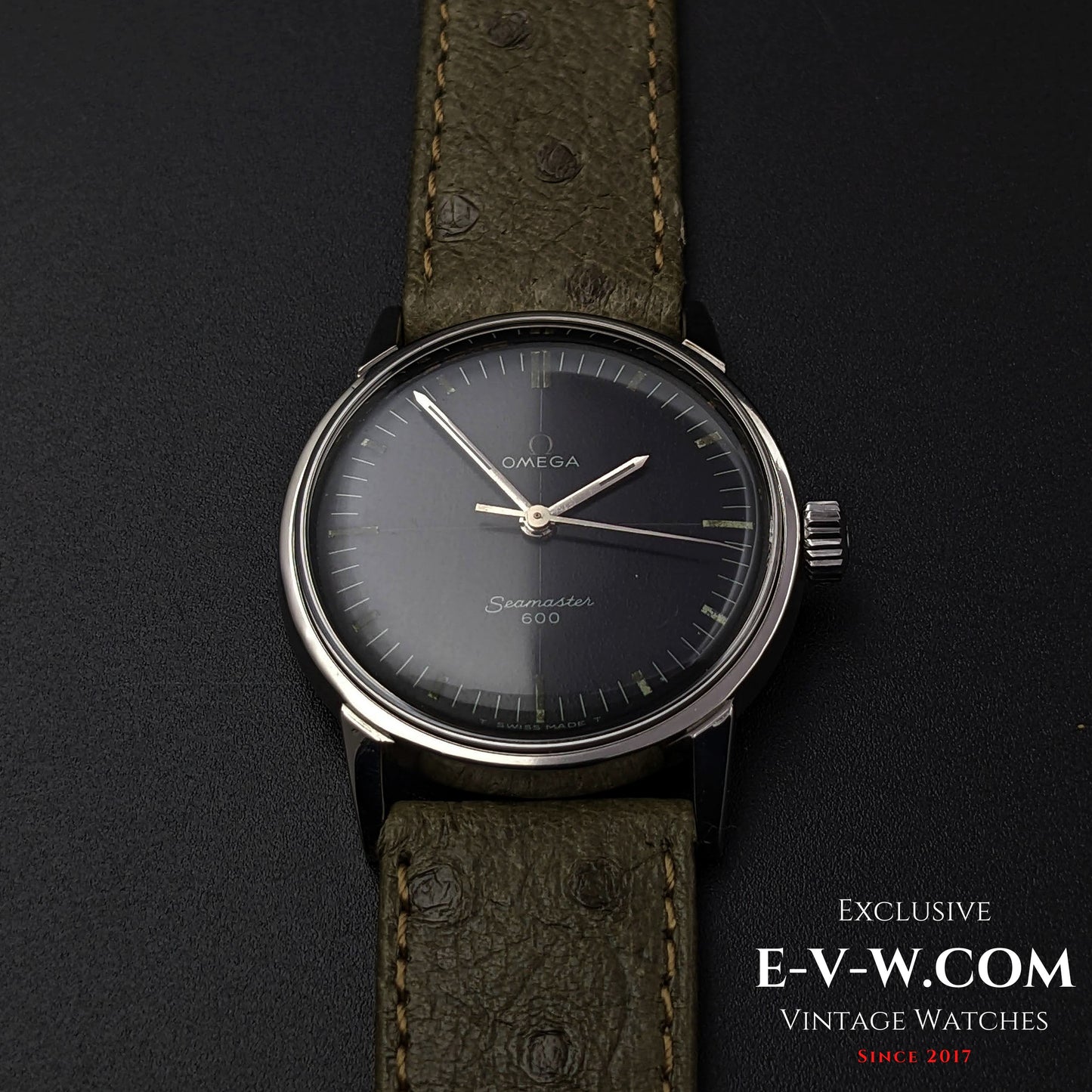 57 Years Old Rare Vintage Omega Seamaster 600 Cross Hair /  Ref.135.012 / Cal. 601 / Vintage 1966