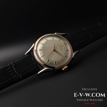 Eterna-Matic early five-ball Automatic | Two-tone case, “fancy” lugs | Cal. 1248T | Vintage 1950