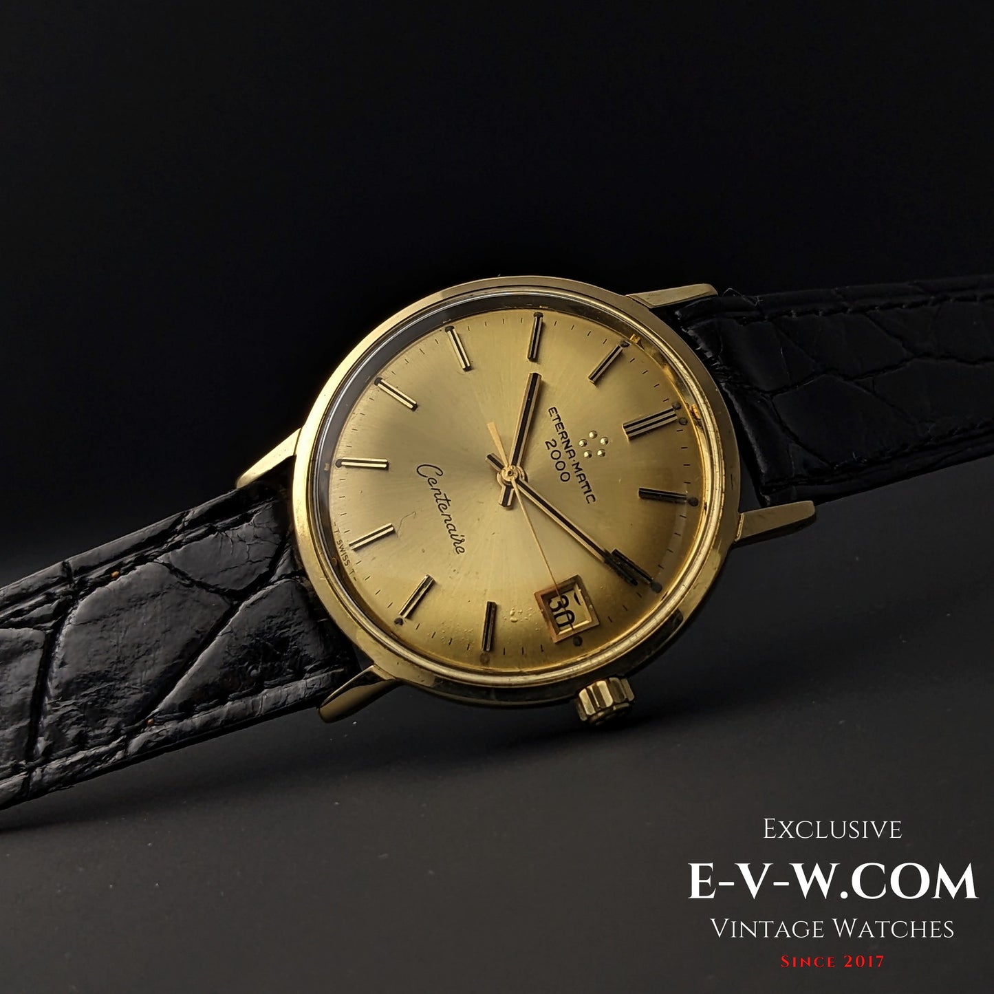 65 Years Old Vintage Eterna Matic 2000 Centenaire / 18K Gold / Ref. 744T / Cal. 1481K / Vintage 1960