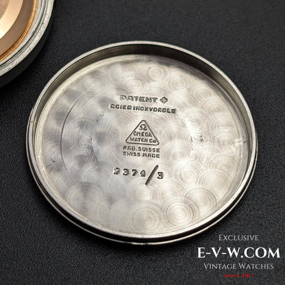 79 Years Old Vintage WWII Omega Automatic Bumper / Ref 2374-3 / Rare caliber 30.10 R.A PC mechnizm designed by Cherles Perregaux / Vintage 1944