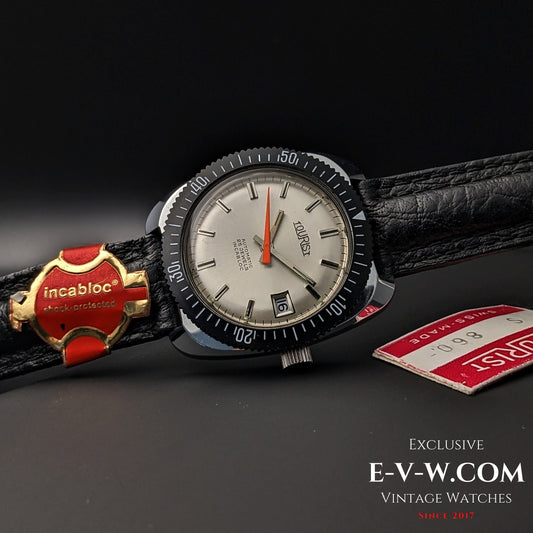 55 Years Old Vintage Tourist NOS Automatic / Diver / 25 Jewels / Cal. 2728 / Vintage 1970