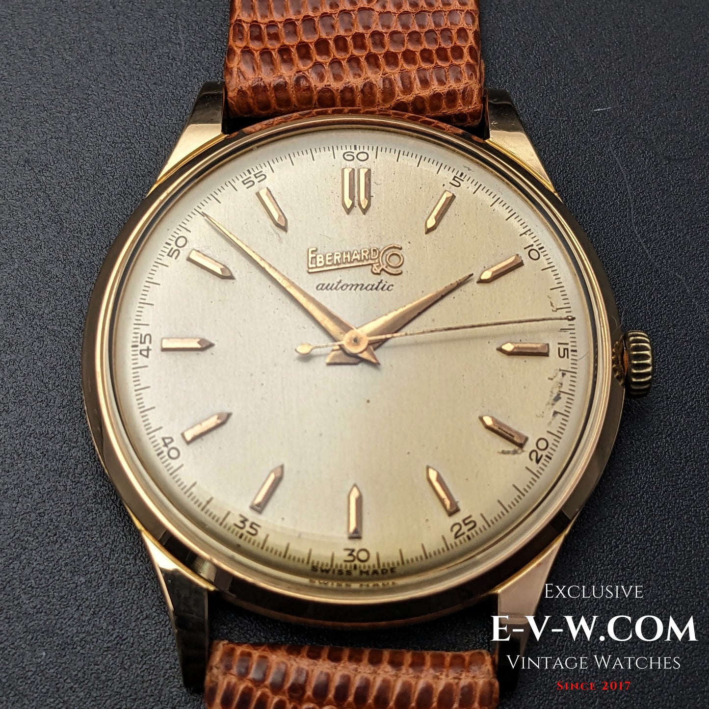 74 Years Old Vintage Eberhard & Co 18k Gold / Automatic Ref. 11601 / Cal. 11500 / Vintage 1950
