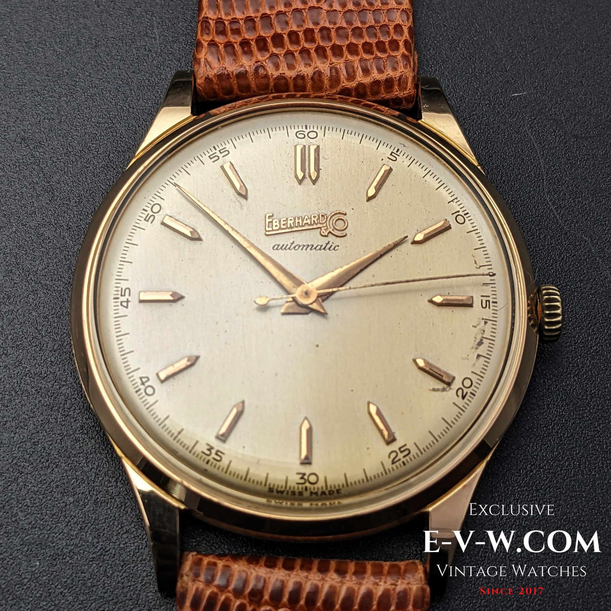 74 Years Old Vintage Eberhard & Co 18k Gold / Automatic Ref. 11601 / Cal. 11500 / Vintage 1950