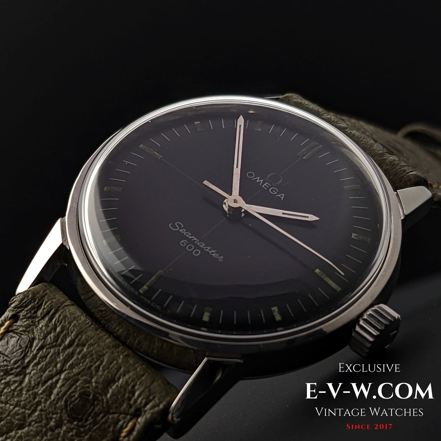 57 Years Old Rare Vintage Omega Seamaster 600 Cross Hair /  Ref.135.012 / Cal. 601 / Vintage 1966