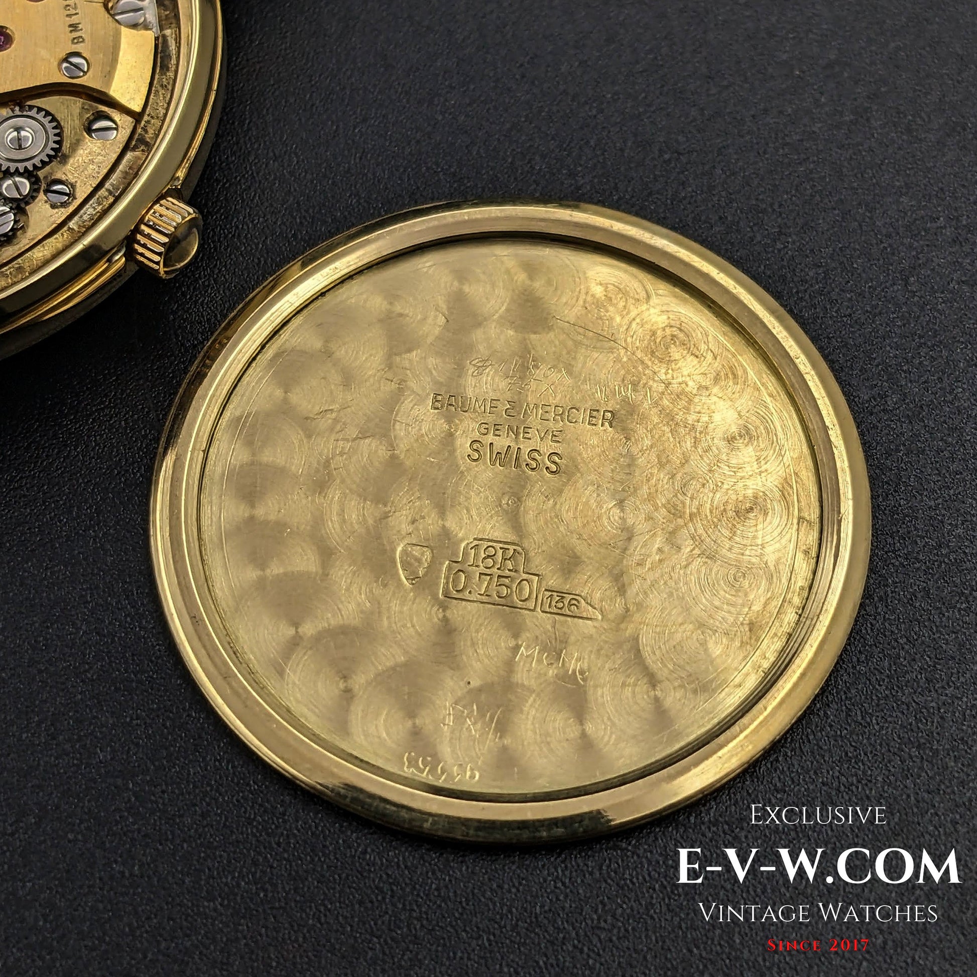 60 Years Old Vintage Baume & Mercier Genève Baumatic 18k Gold / Cal. MB 12800 Micro rotor / Vintage 1960s