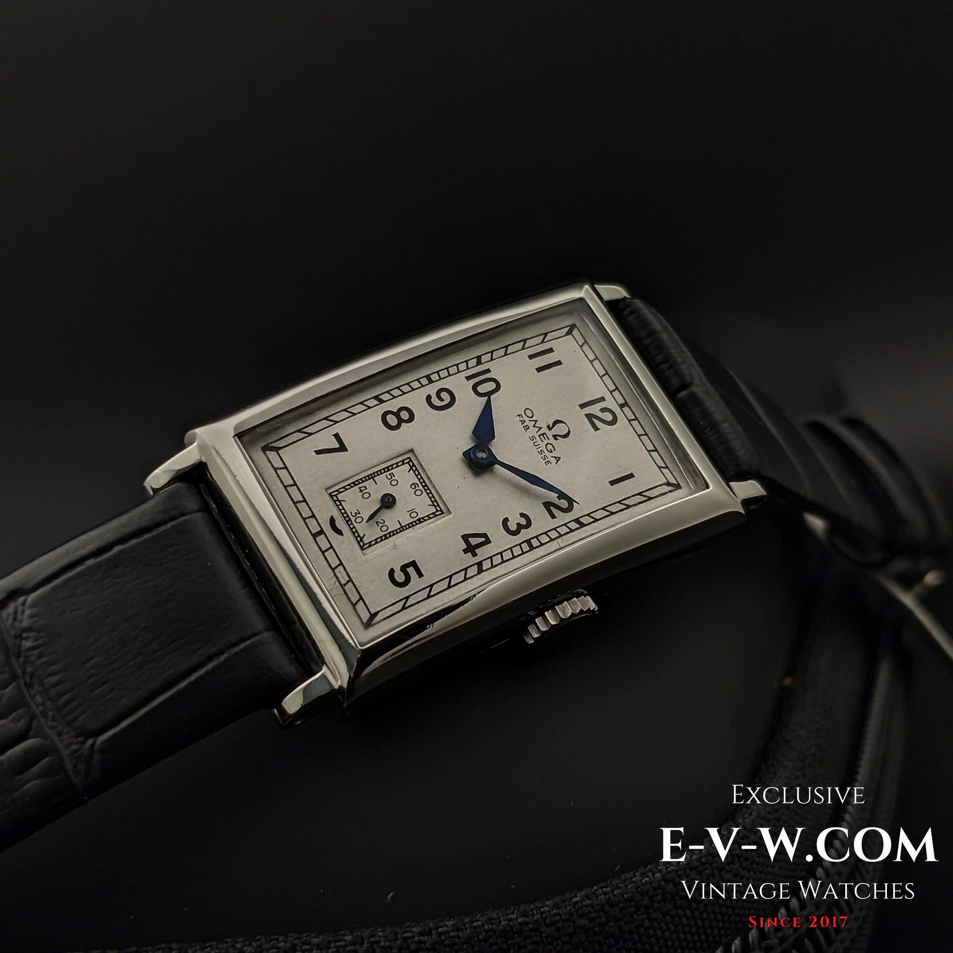 94 Years Old Antique Omega Tank / Art Deco / Cal. T17 Vintage 1930