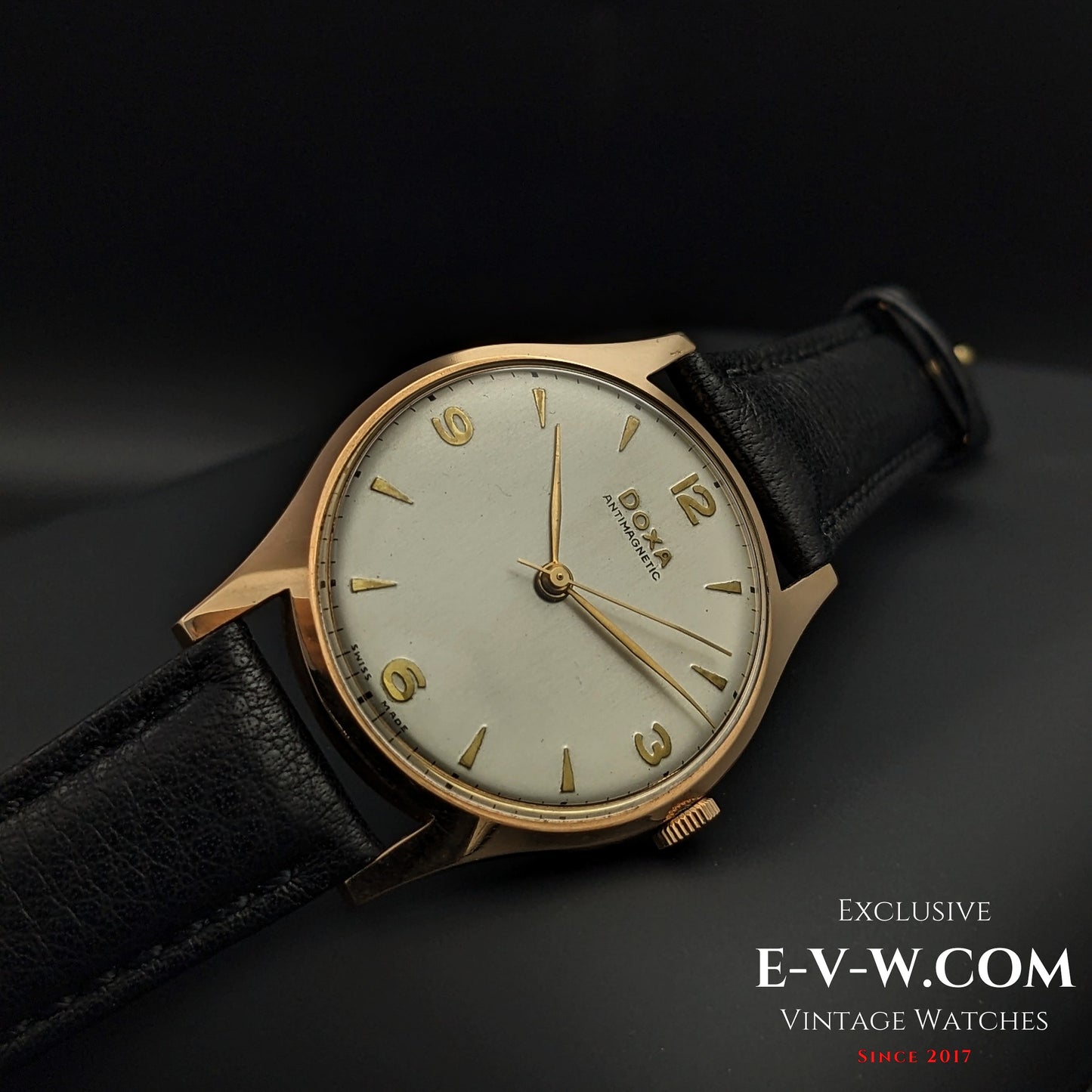 74 Vintage DOXA Antimagnatic / 14k Solid Gold / Cal. 11 1/2 1147 /  Vintage1950