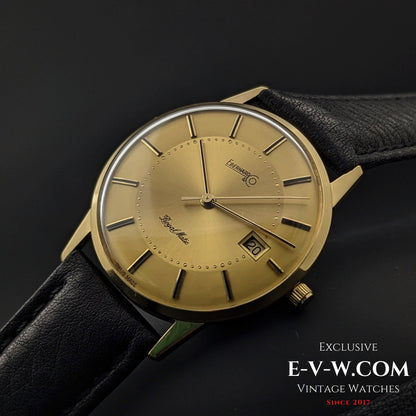 50 Years Old Vintage Eberhard & Co Royal Matic Automatic / 18K Gold / Cal. 2677 / Vintage 1970s