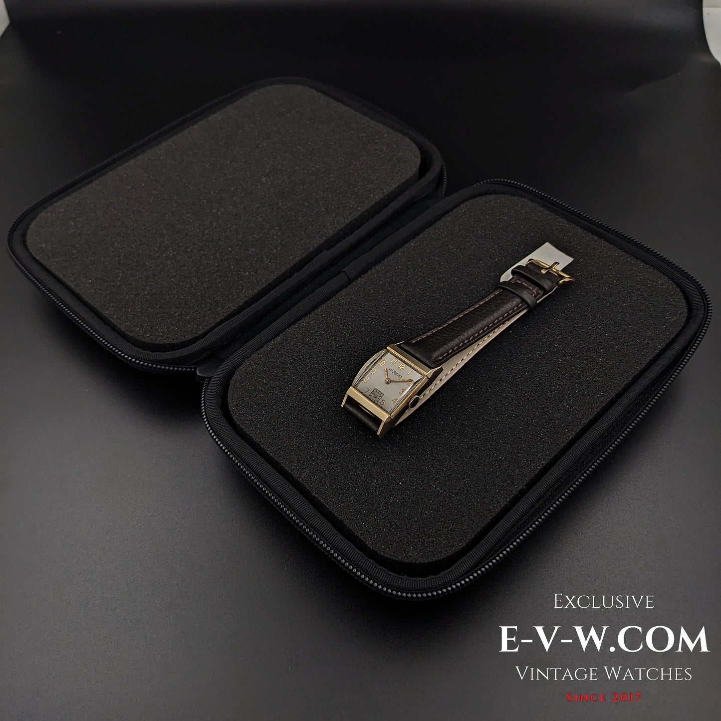 94 Years Old Antique Jaeger-LeCoultre Tank unique cristal Art Deco  Cal. 11LO Vintage 1930#e-v-w.com