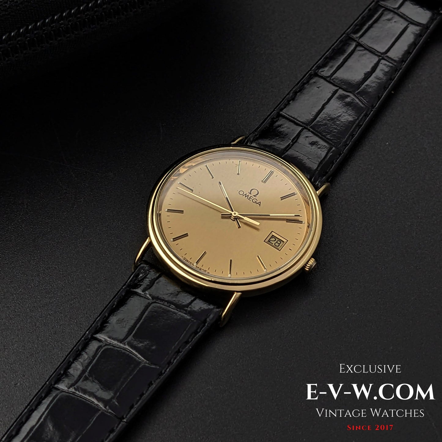 Vintage Omega Classic 18k Gold / Cal. 1530 / Vintage 1980s