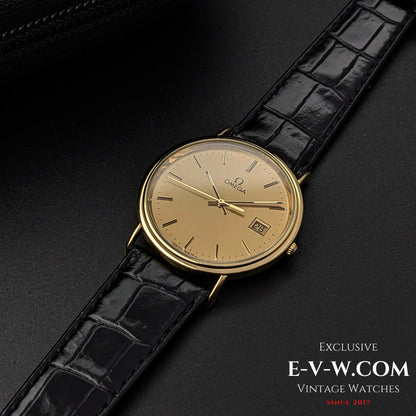 Vintage Omega Classic 18k Gold / Cal. 1530 / Vintage 1980s