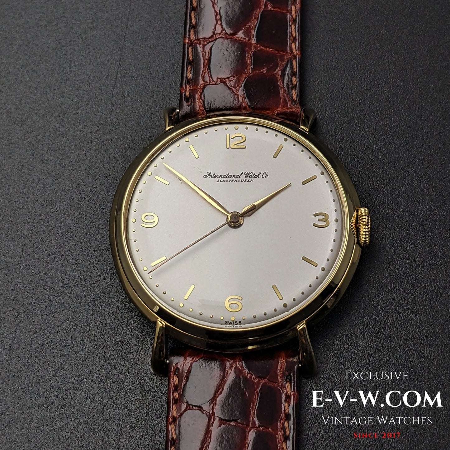 62 Years Old Vintage IWC Schaffhausen 18k Gold / crab lugs / / Cal. 89 / Vintage 1961