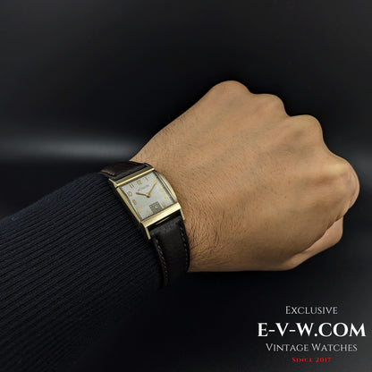 94 Years Old Antique Jaeger-LeCoultre Tank unique cristal Art Deco / Cal. 11LO / Vintage 1930