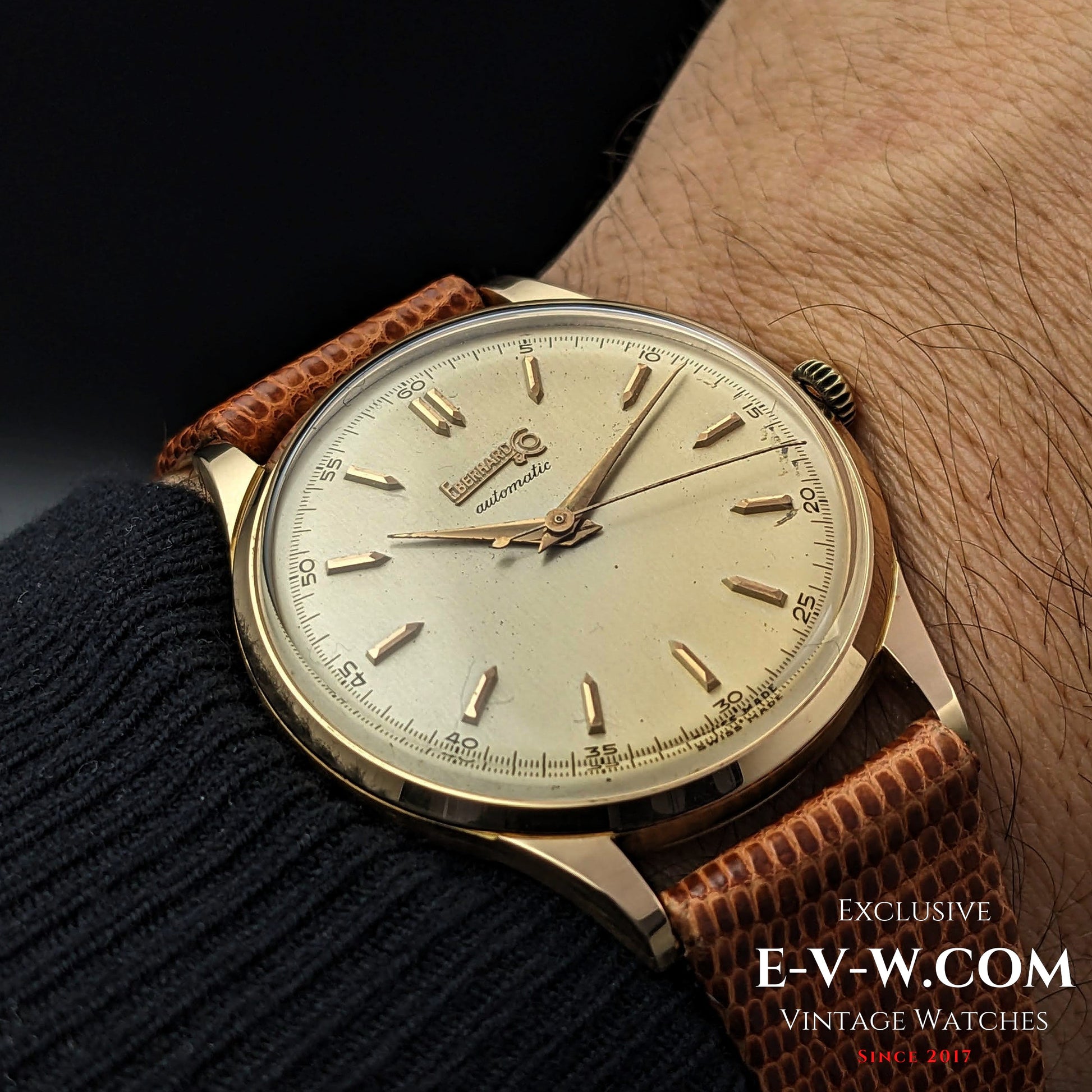 74 Years Old Vintage Eberhard & Co 18k Gold / Automatic Ref. 11601 / Cal. 11500 / Vintage 1950