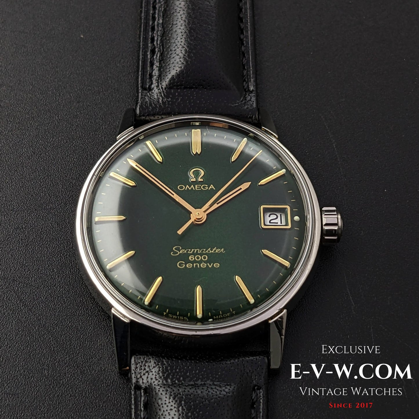 57 Years Old Vintage Omega Seamaster 600 / Green Dial /Ref. 13600011 / Cal.611 / 1966 Vintage
