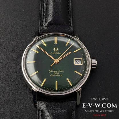 57 Years Old Vintage Omega Seamaster 600 / Green Dial /Ref. 13600011 / Cal.611 / 1966 Vintage