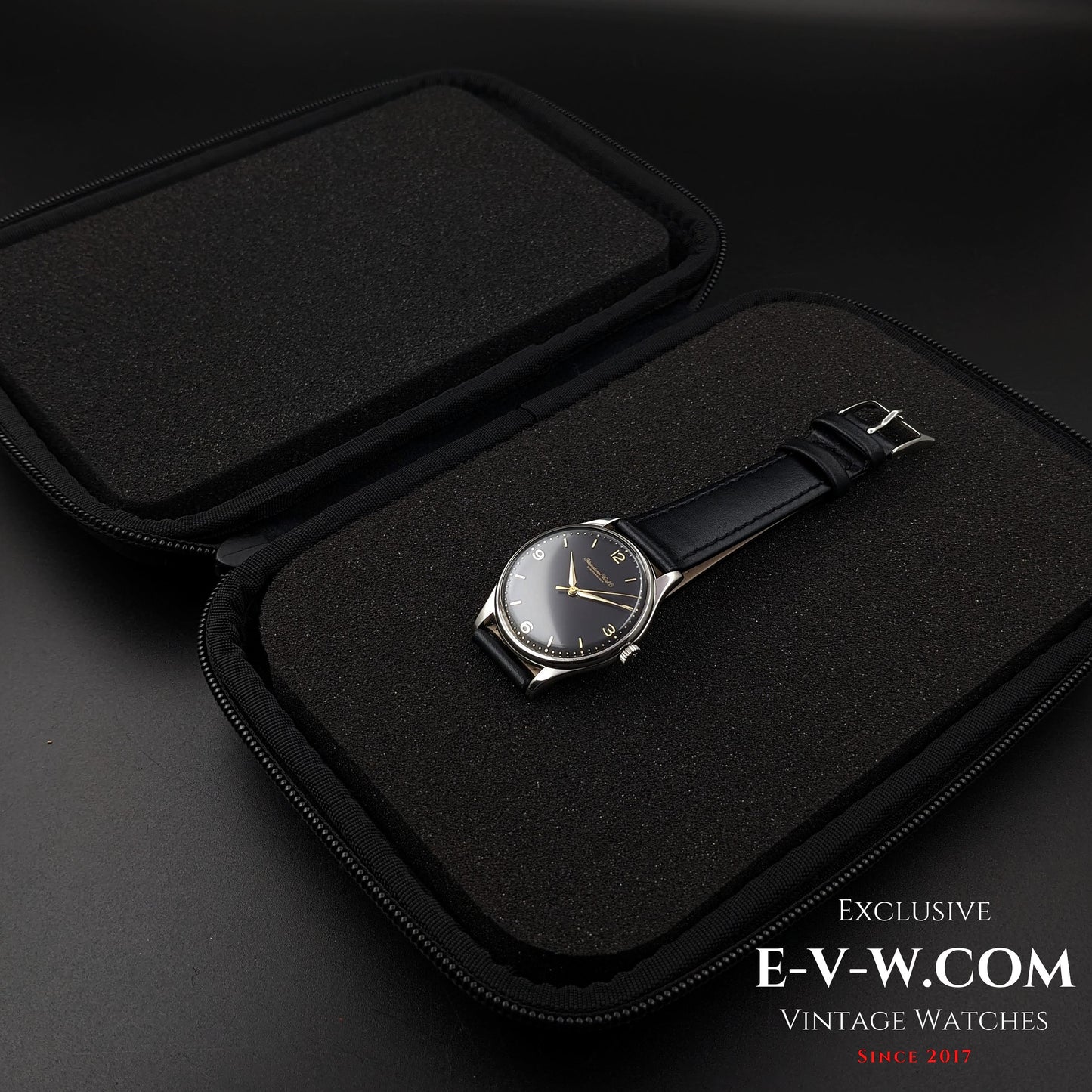 66 Years Old Vintage IWC Schaffhausen Black / Cal. 89 / Vintage 1957