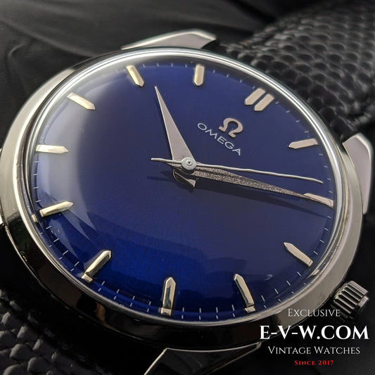 65 Years Old Vintage Omega Blue Ref. 2910-5 SC / Cal. 284 (30T2 family) / Vintage 1958