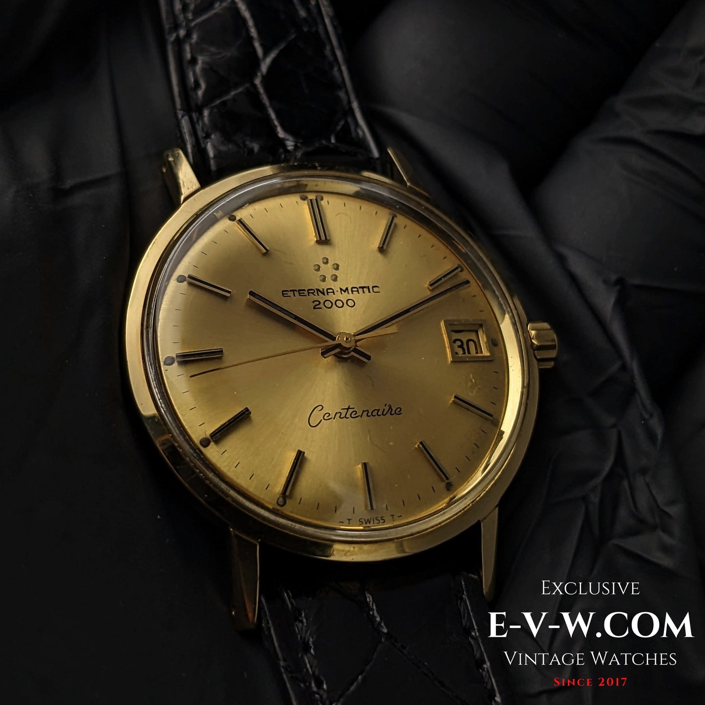 65 Years Old Vintage Eterna Matic 2000 Centenaire / 18K Gold / Ref. 744T / Cal. 1481K / Vintage 1960