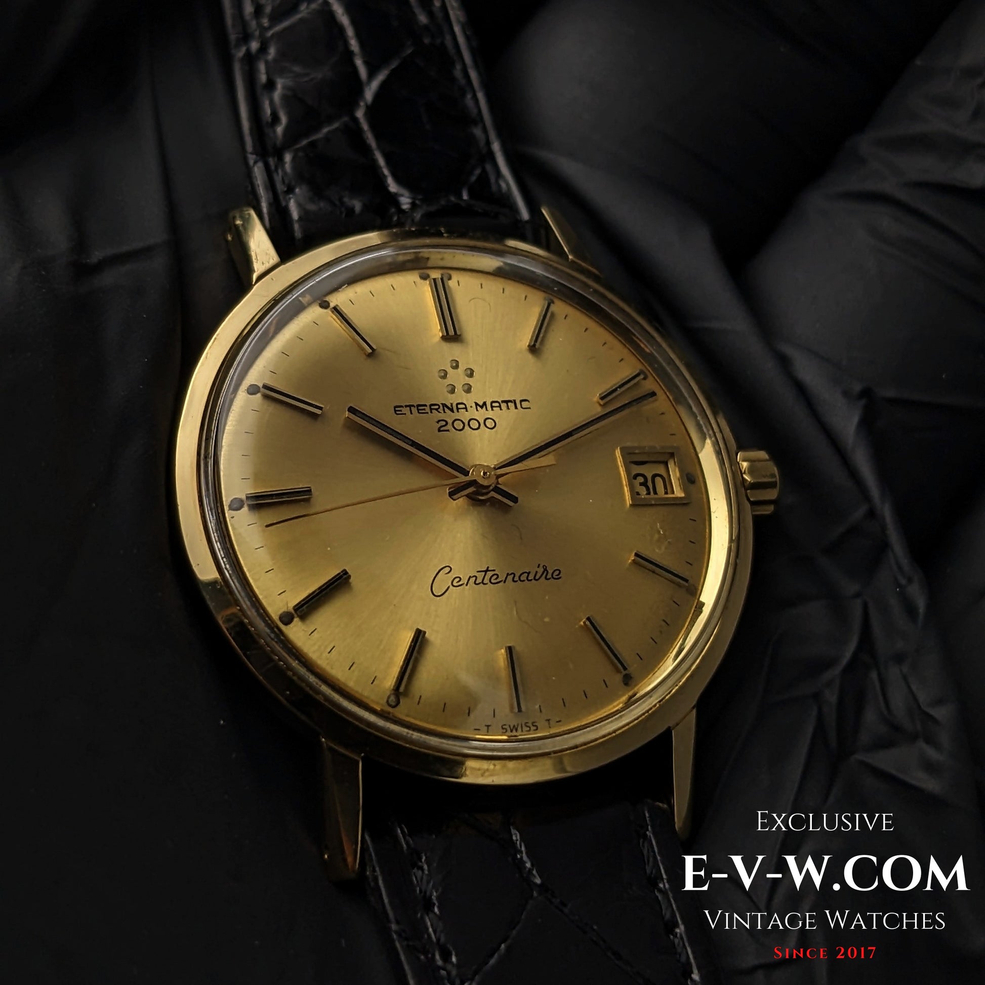 65 Years Old Vintage Eterna Matic 2000 Centenaire / 18K Gold / Ref. 744T / Cal. 1481K / Vintage 1960