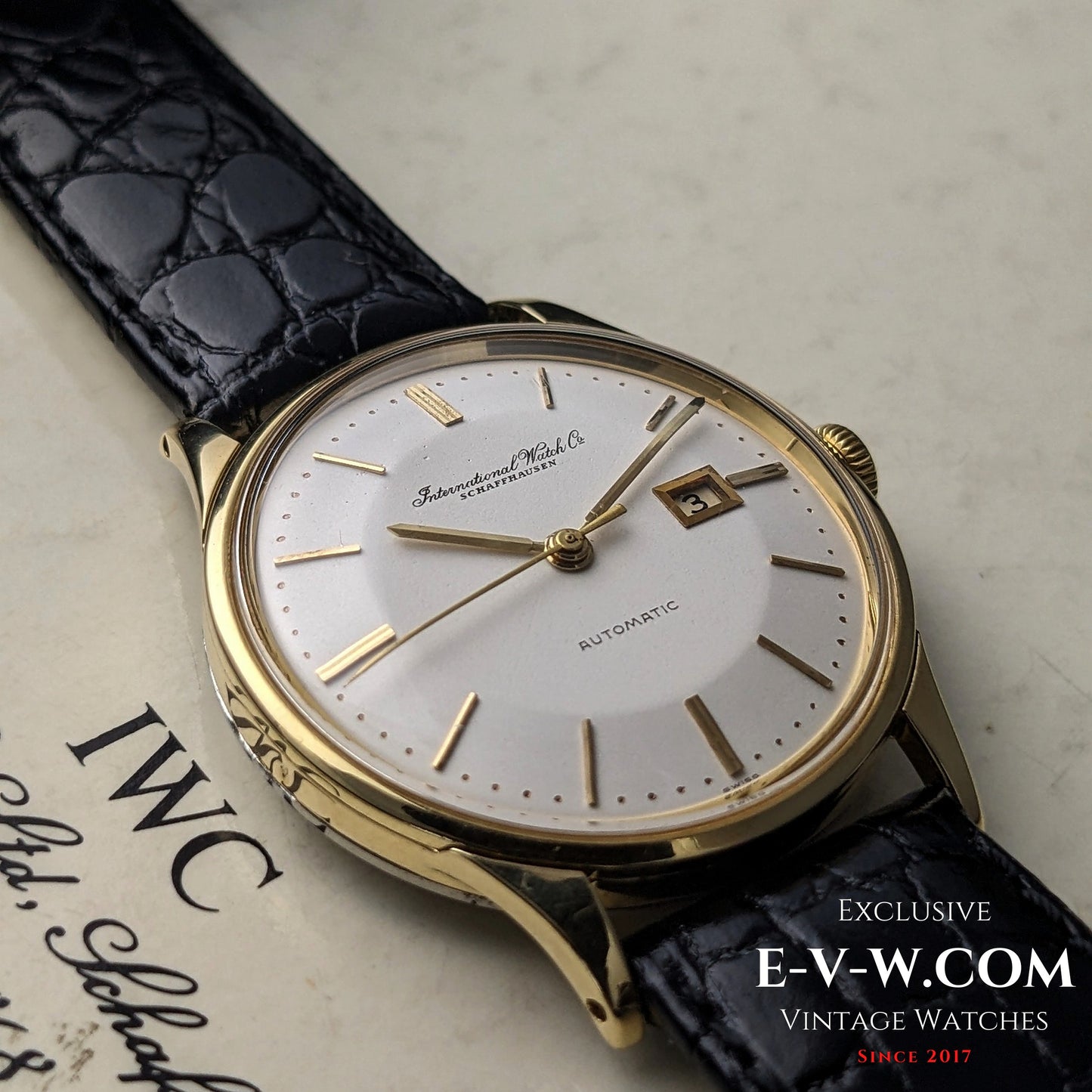 IWC Schaffhausen AUTOMATIC Date | Pie-Pan Dial | Gold-capped | Cal. 8531 | Vintage 1962 | Service 08/2025
