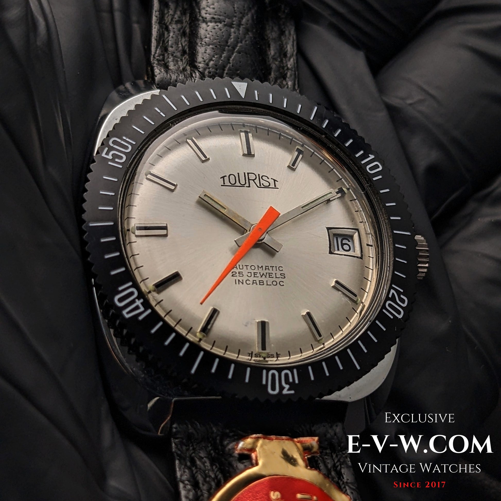 55 Years Old Vintage Tourist NOS Automatic / Diver / 25 Jewels / Cal. 2728 / Vintage 1970