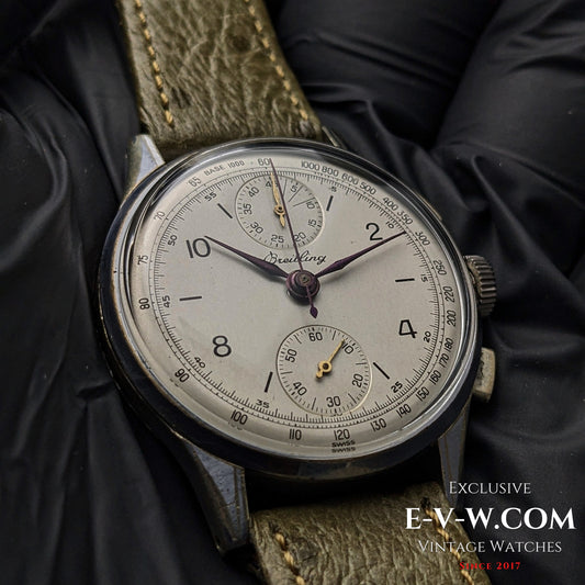 85 Years Old Vintage Breitling Chronograph / WWII / Ref. 178 / Cal. Venus 170 / Vintage 1940s