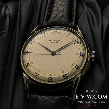 85 Years Old Vintage Universal Geneve unique spider lugs / Cal. 263 / Vintage 1940